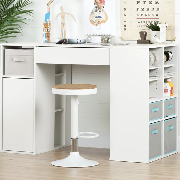 South Shore Crea Computer Desk and Chair Set Wayfair